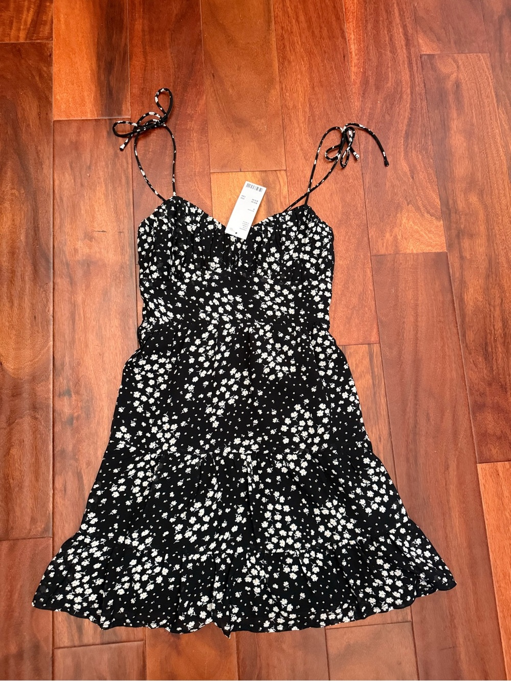 NWT UO Black Floral Sundress Size S